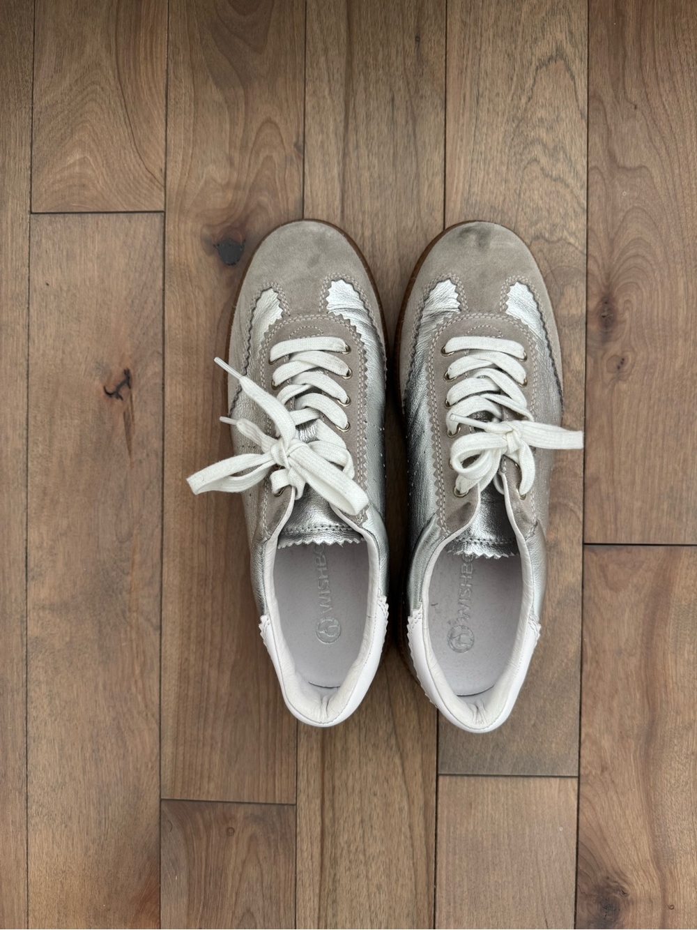 Wishbone sneakers grey / metallic